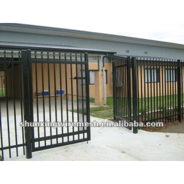 pvc coated iron garden fence gate